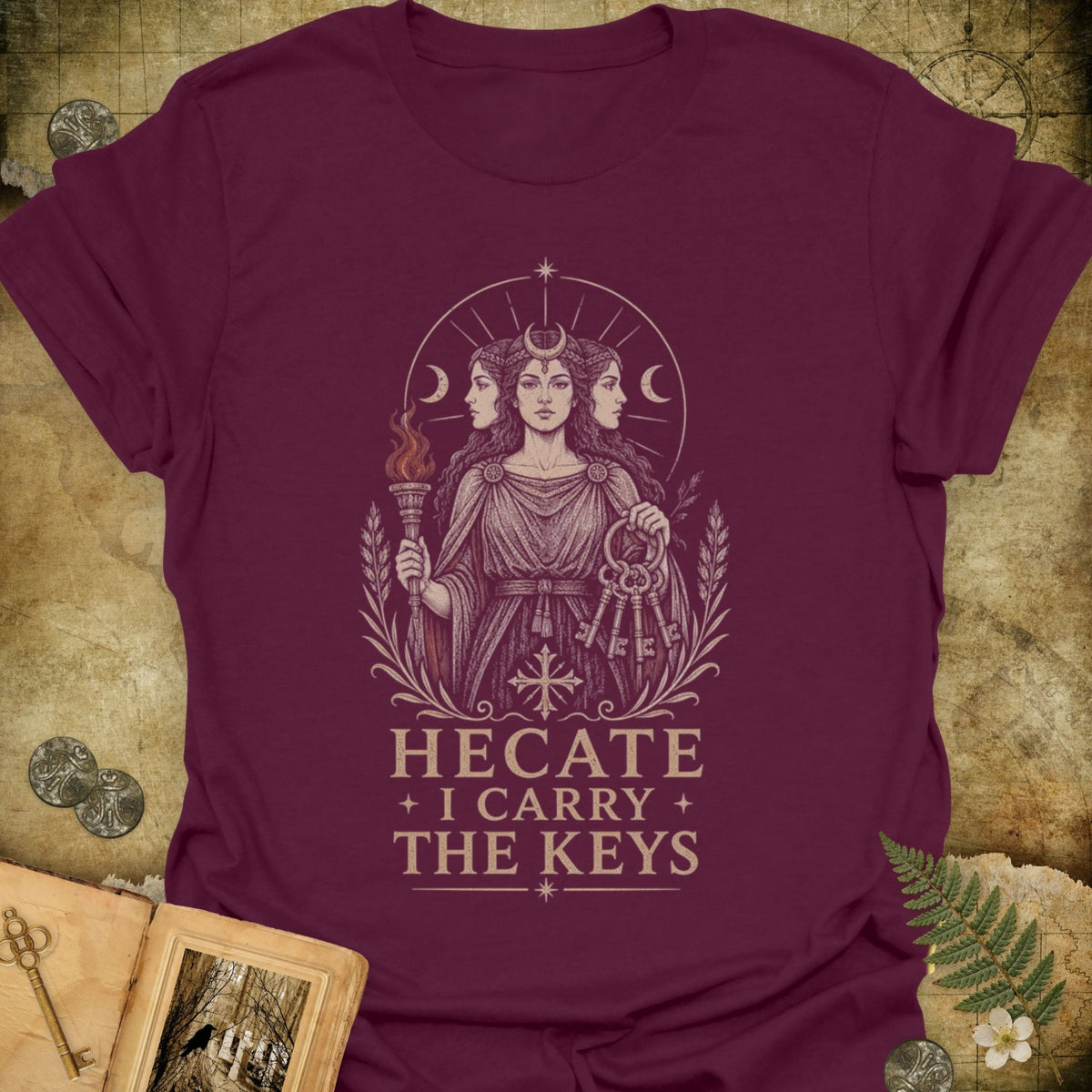 TLWIF Studio | Maroon | Hecate - The Keys T-Shirt