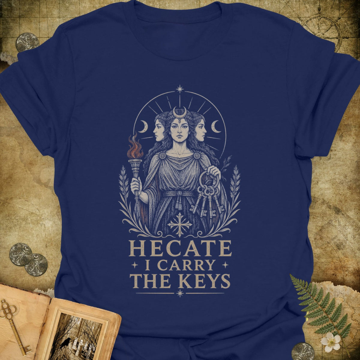 TLWIF Studio | Navy | Hecate - The Keys T-Shirt
