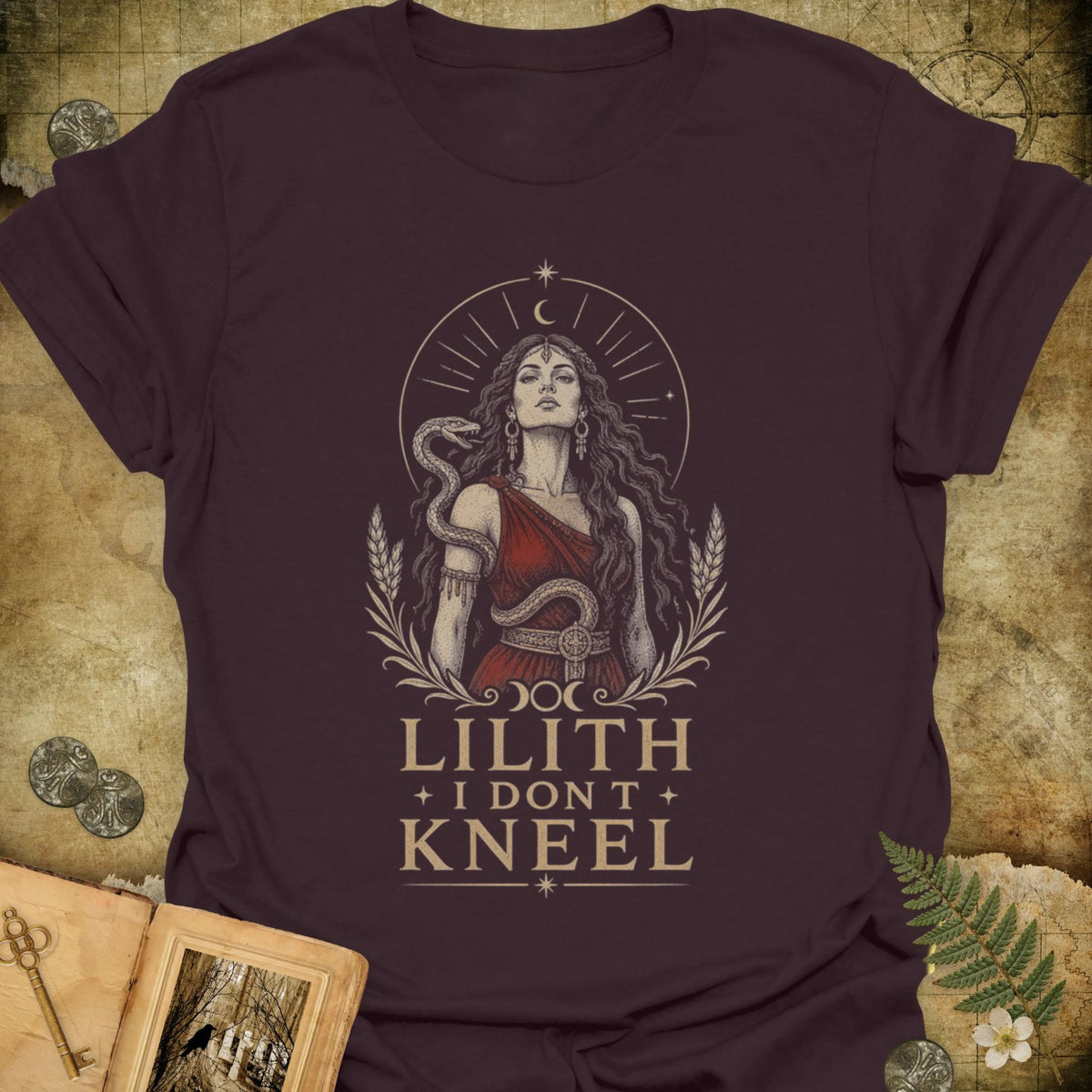 TLWIF Studio | Dark Chocolate | Lilith - I Don't Kneel T-Shirt