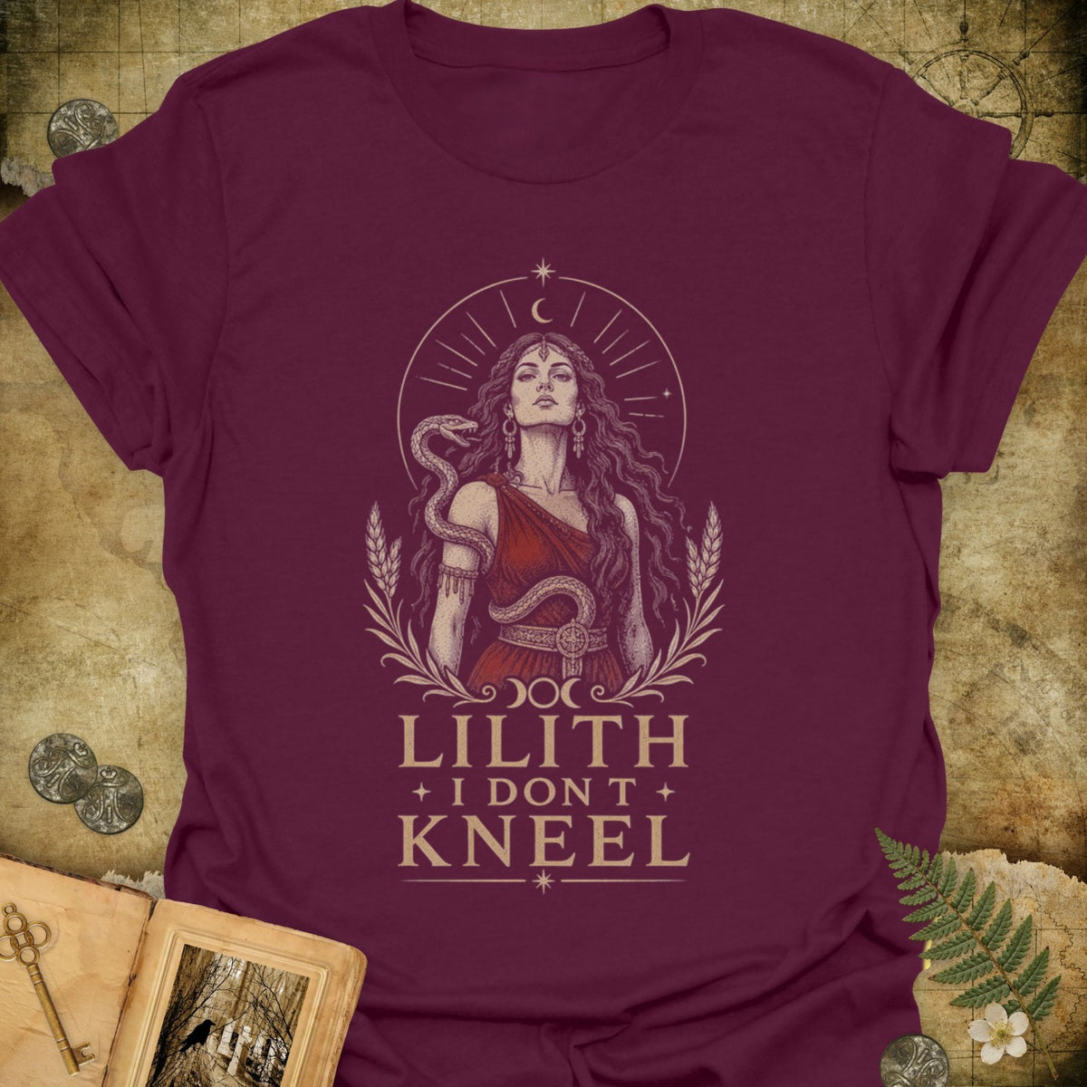TLWIF Studio | Maroon | Lilith - I Don't Kneel T-Shirt