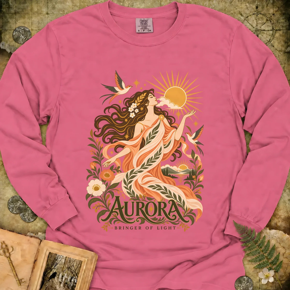Aurora - Bringer Of Light Long Sleeve T-Shirt - Crunchberry