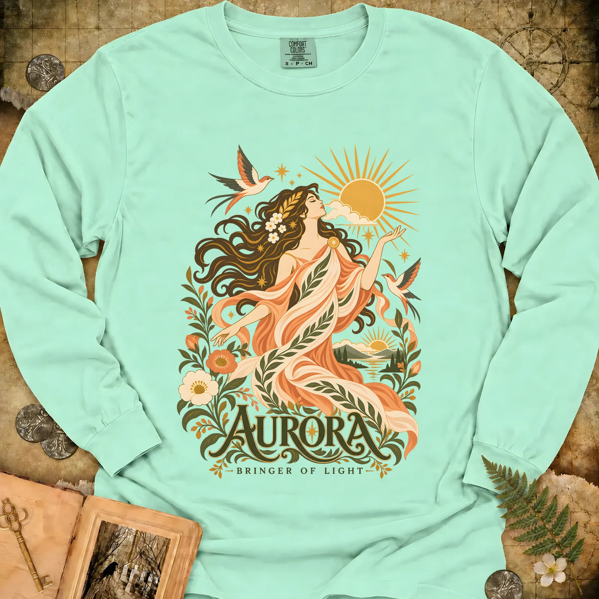 Aurora - Bringer Of Light Long Sleeve T-Shirt - Island Reef
