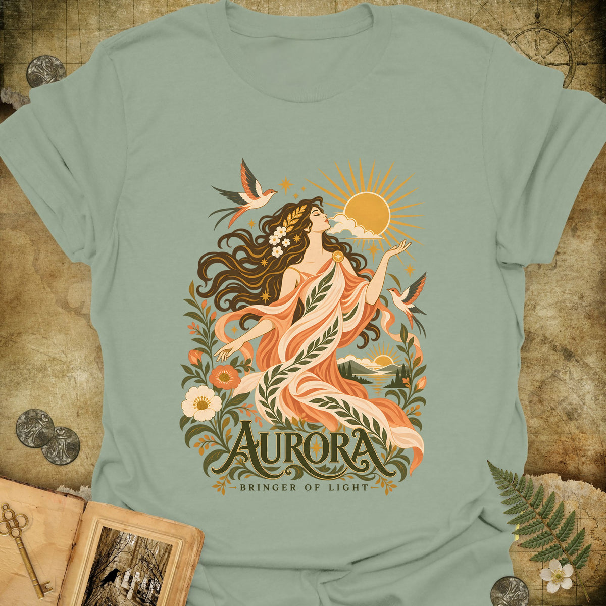 Aurora - Bringer Of Light T-Shirt - Sage