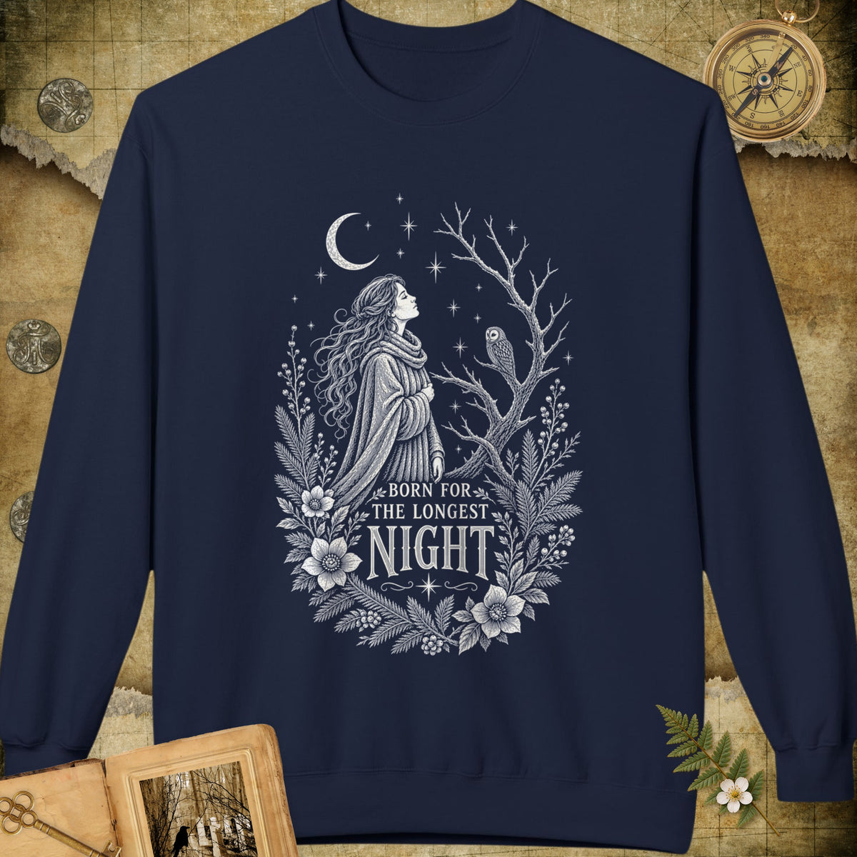 Born For The Longest Night Sweatshirt - Navy