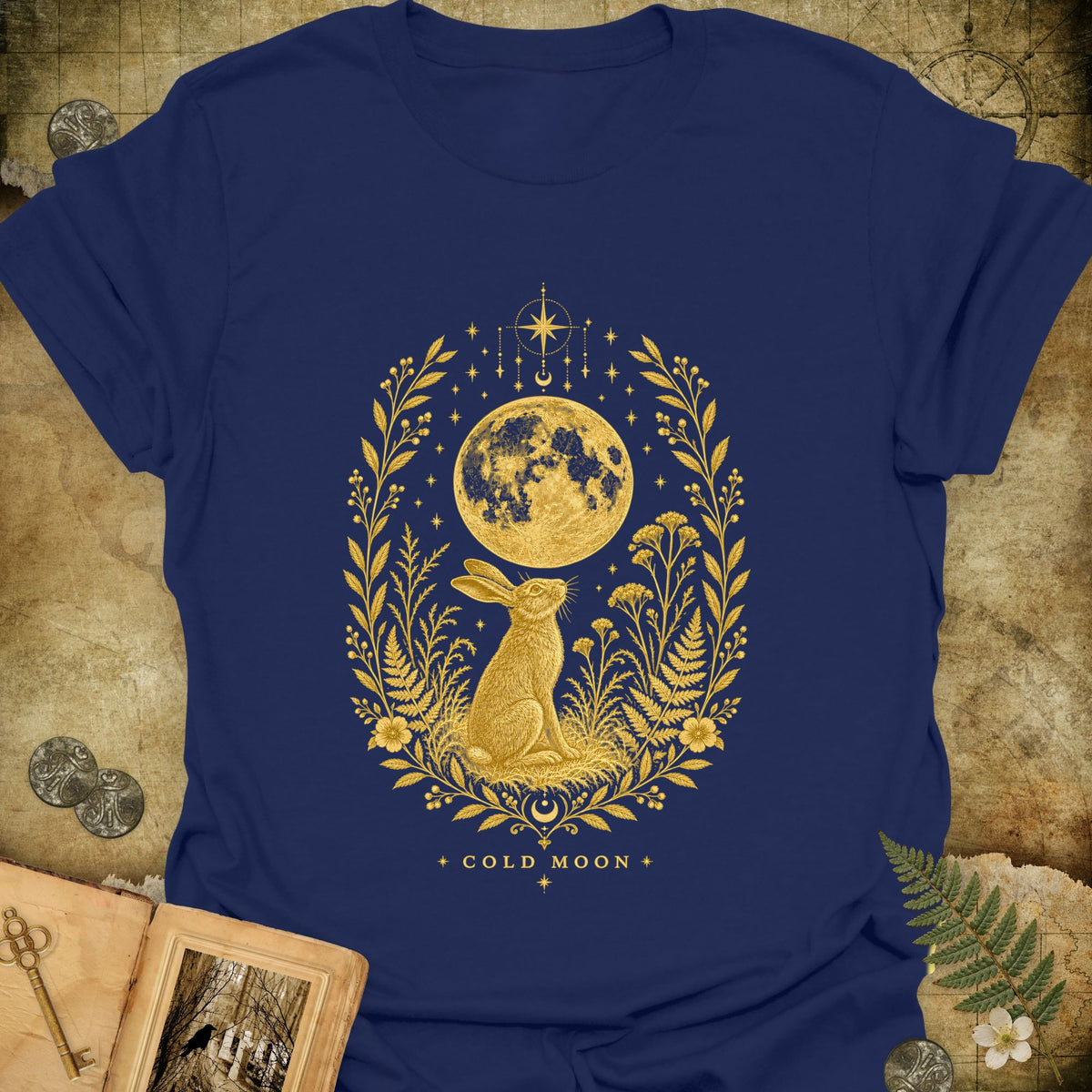 Cold Moon T-Shirt - Navy