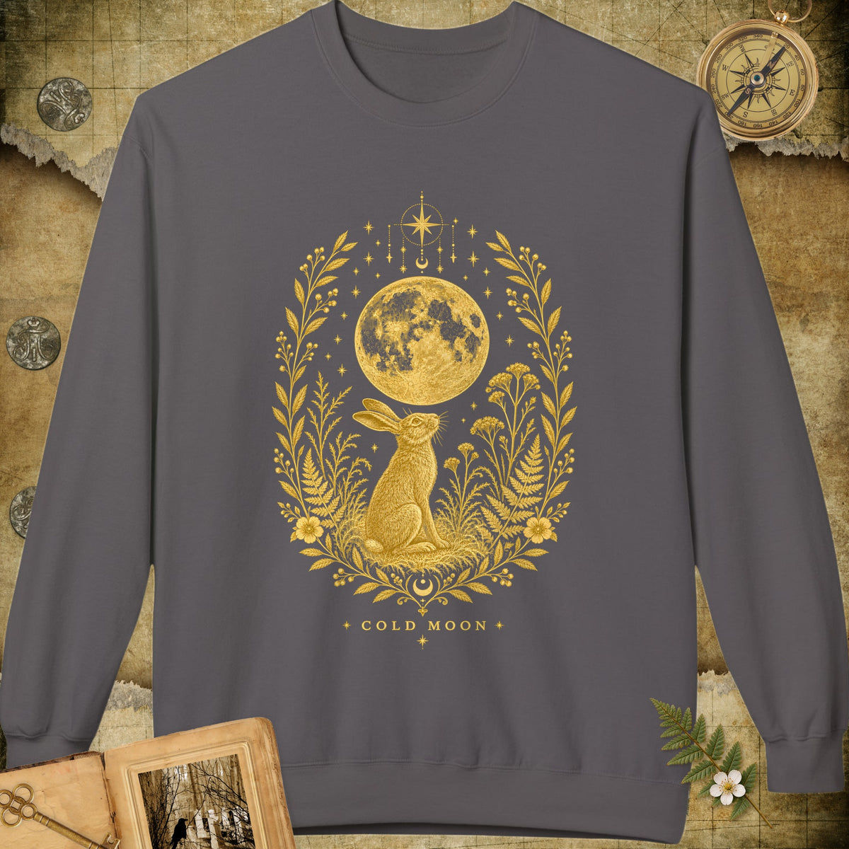 Cold Moon Sweatshirt - Charcoal
