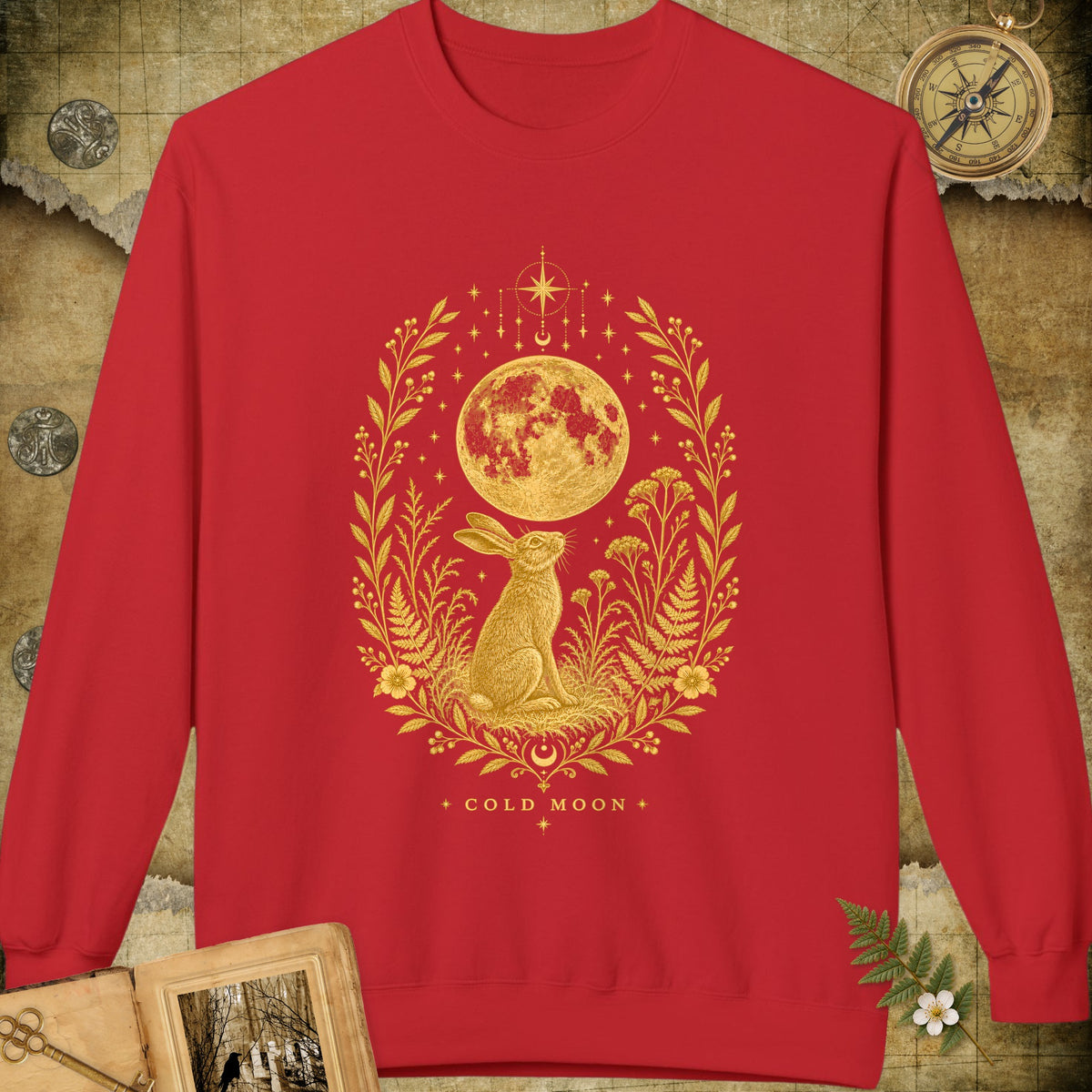Cold Moon Sweatshirt - Red