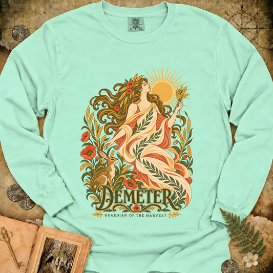 Demeter - Guardian Of The Harvest Long Sleeve T-Shirt - Island Reef