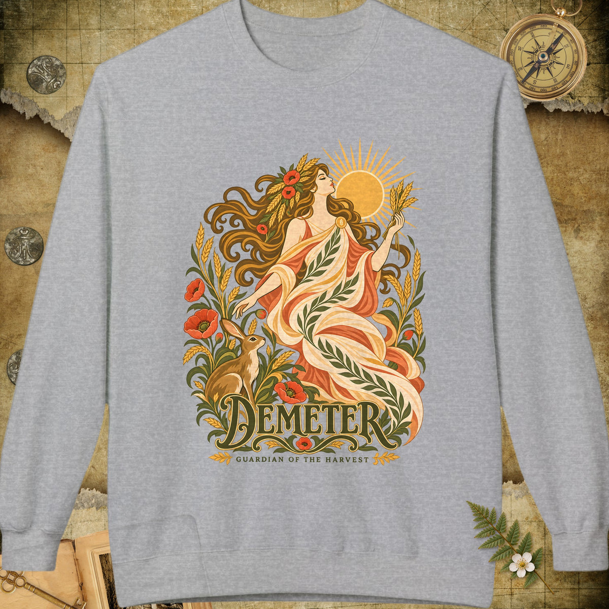 Demeter - Guardian Of The Harvest Sweatshirt - Sport Grey