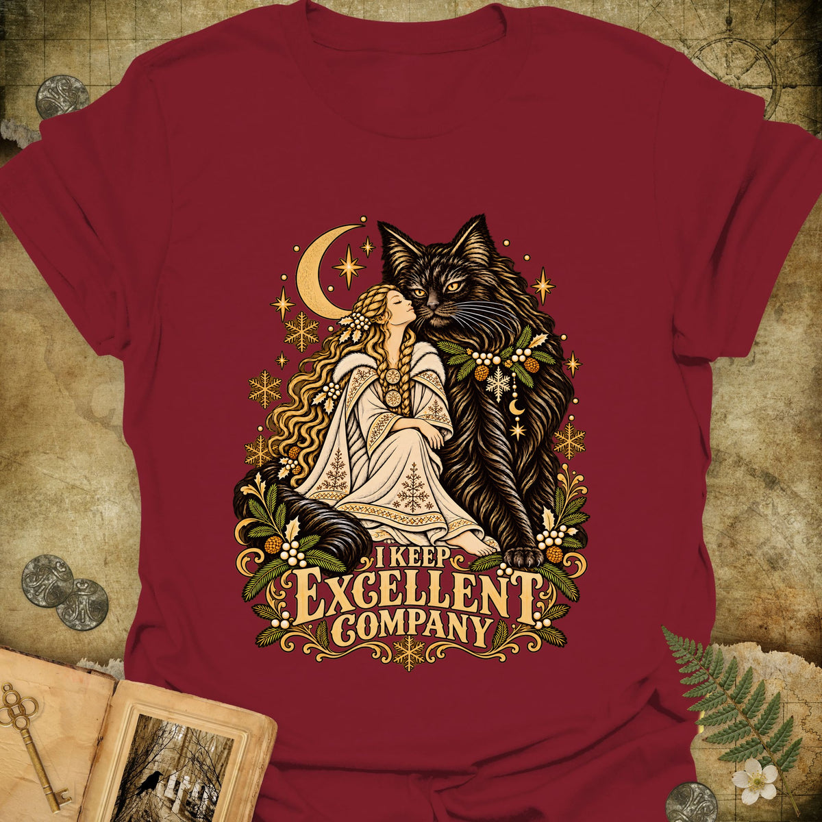 I Keep Excellent Company T-Shirt - Cardinal Red