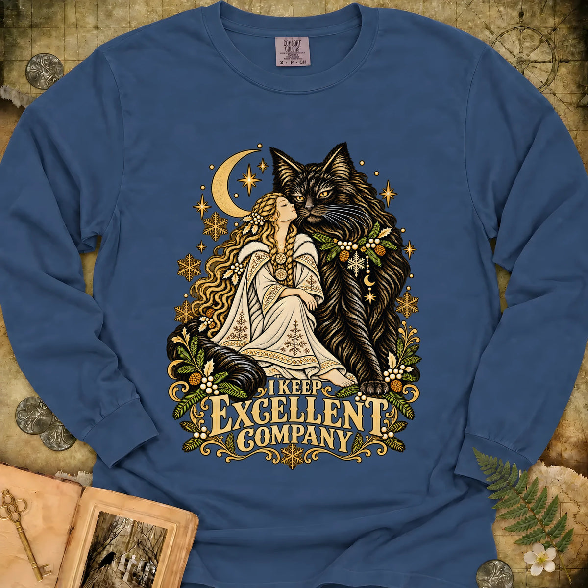 I Keep Excellent Company Long Sleeve T-Shirt - Midnight