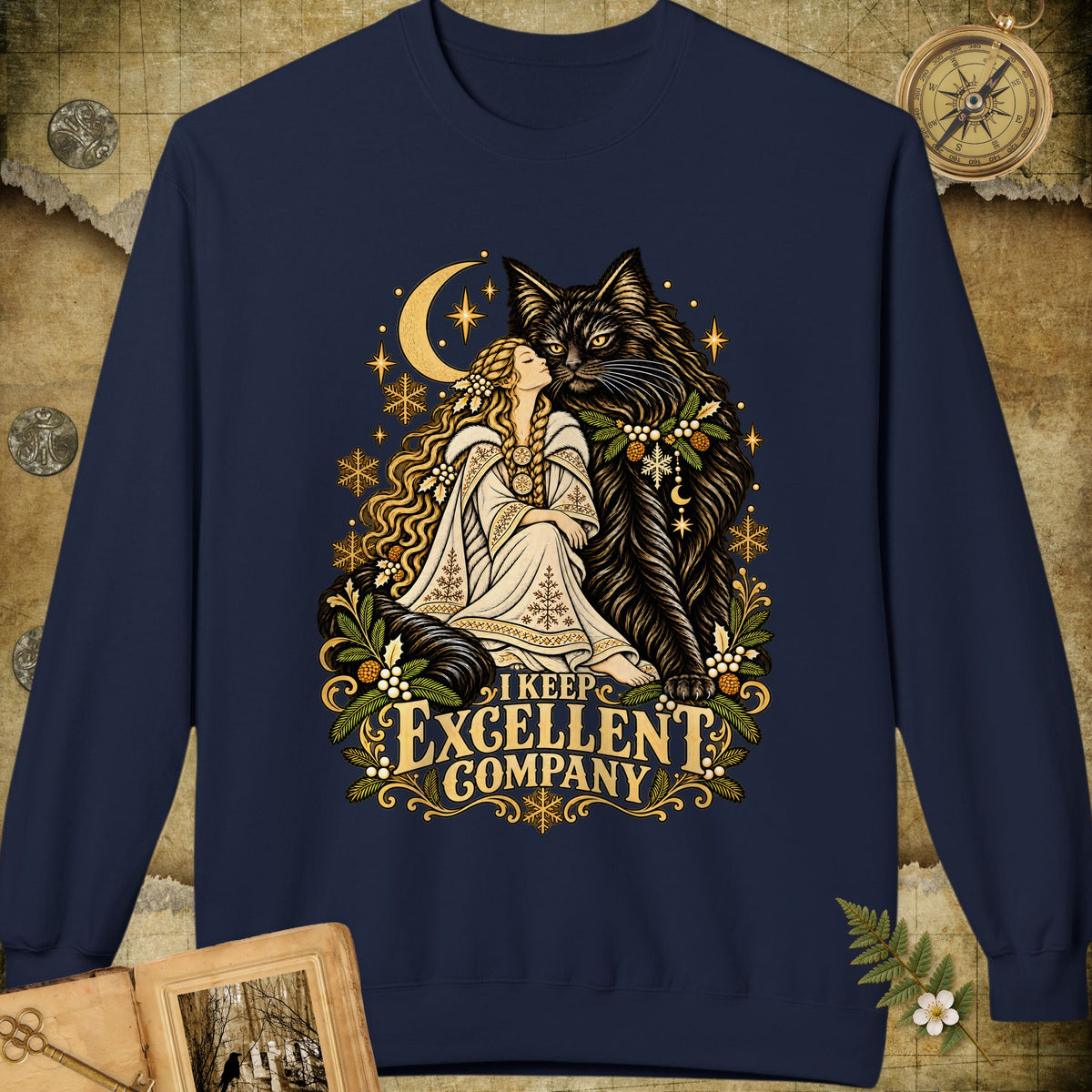 I Keep Excellent Company Sweatshirt - Navy