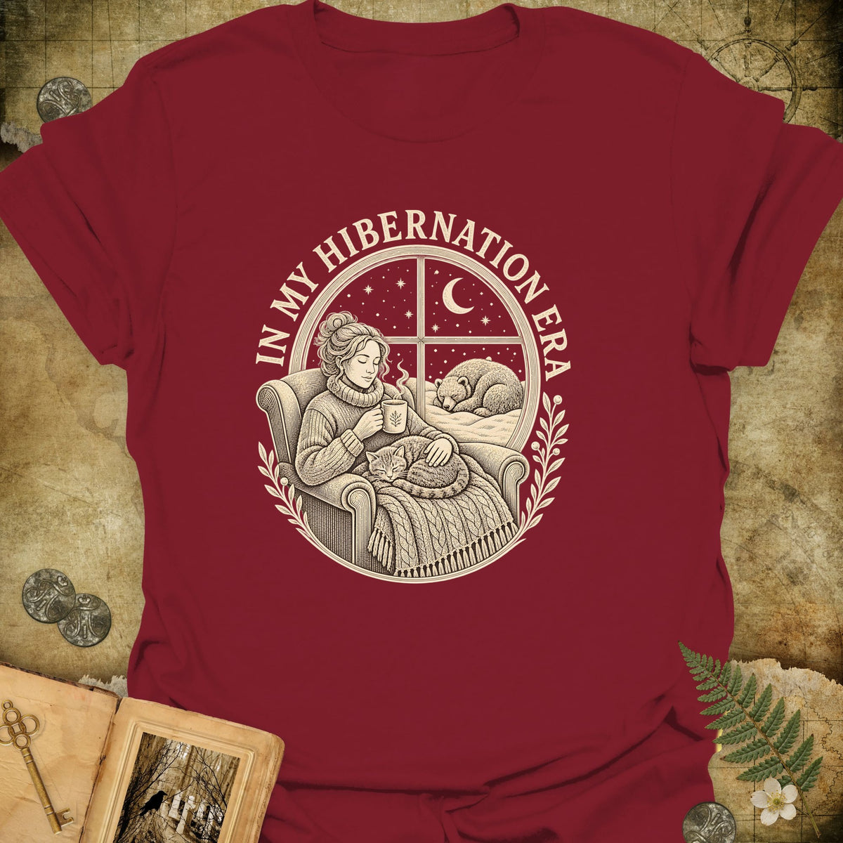 In My Hibernation Era T-Shirt - Cardinal Red