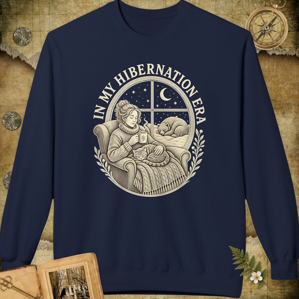 In My Hibernation Era Sweatshirt - Navy