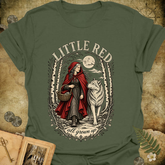 Little Red All Grown Up T-Shirt - Military Green