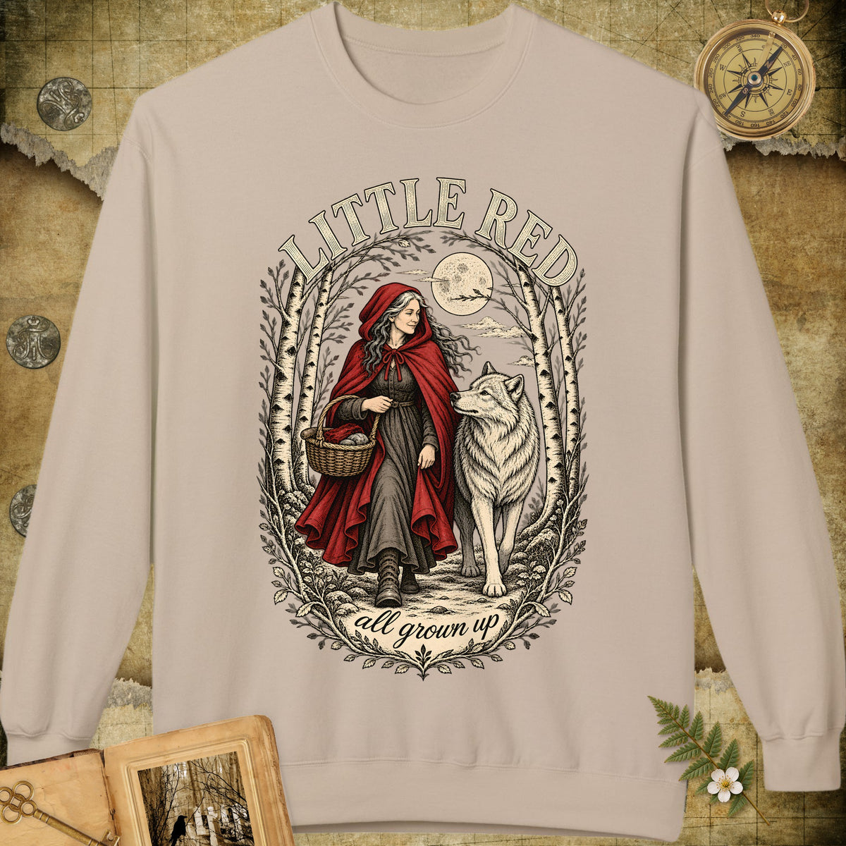Little Red All Grown Up Sweatshirt - Sand
