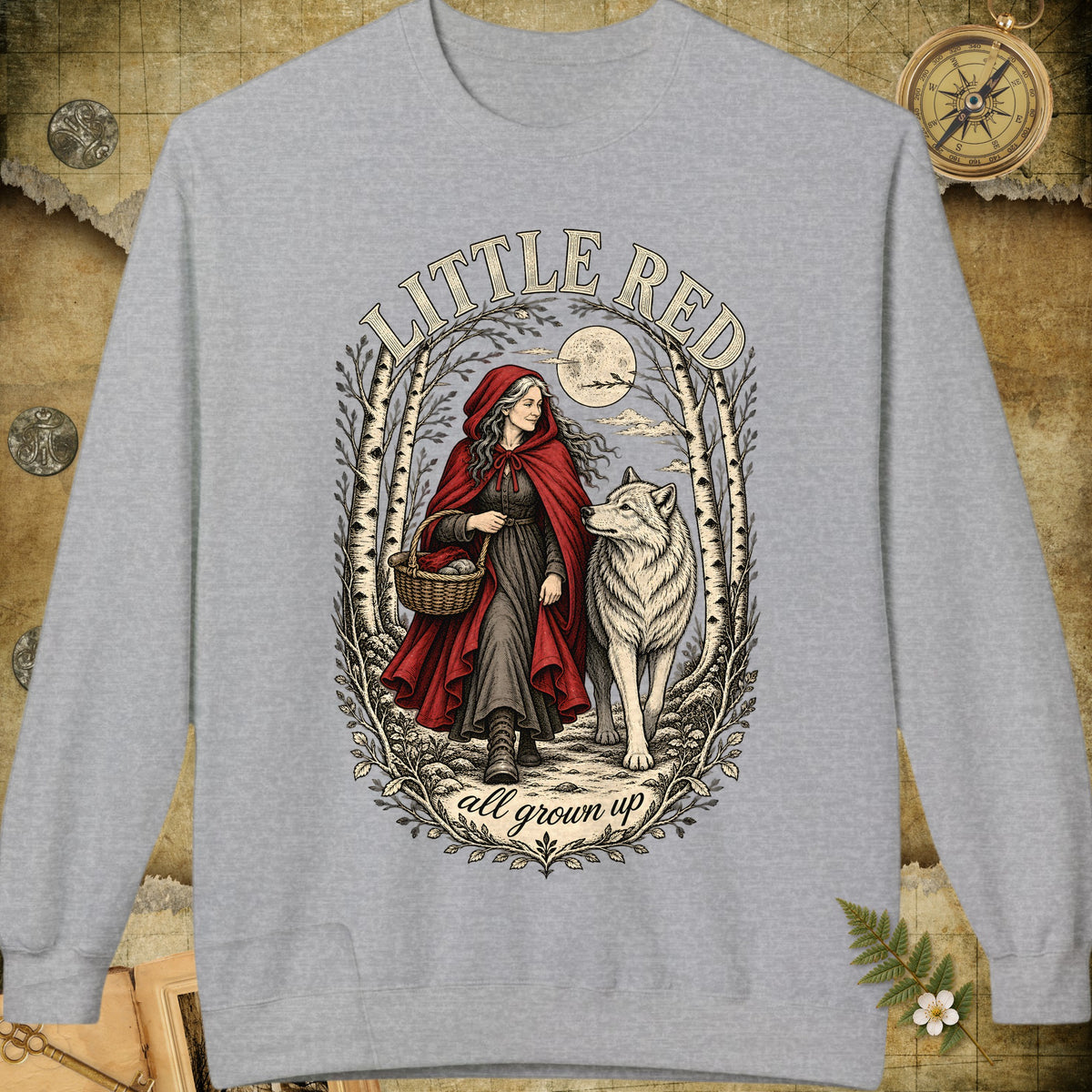 Little Red All Grown Up Sweatshirt - Sport Grey
