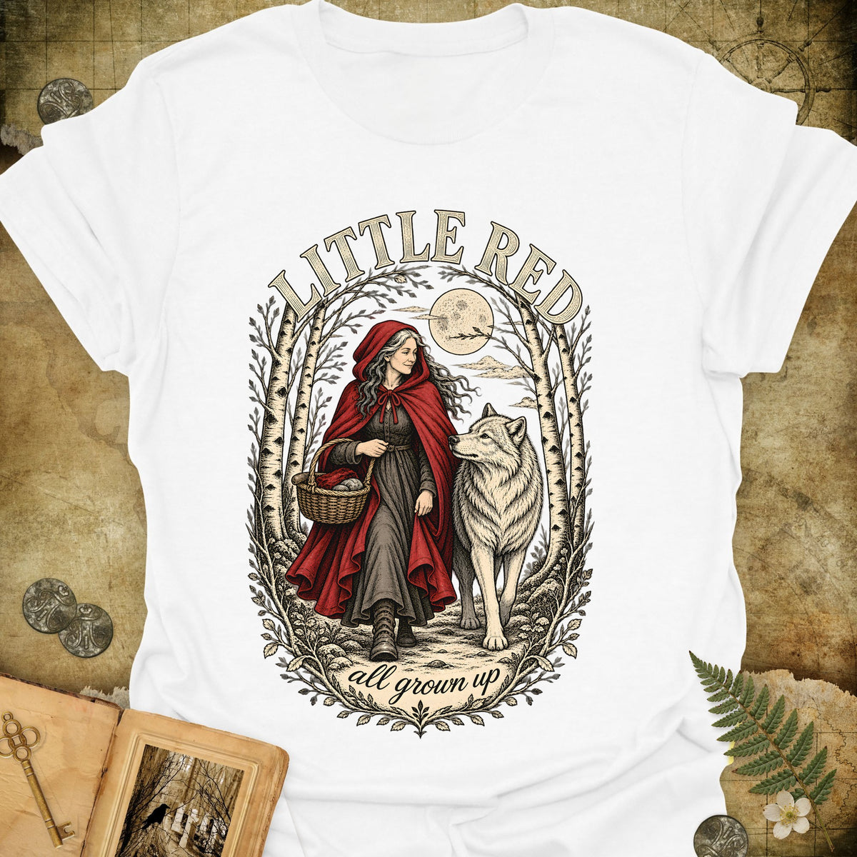Little Red All Grown Up T-Shirt - White