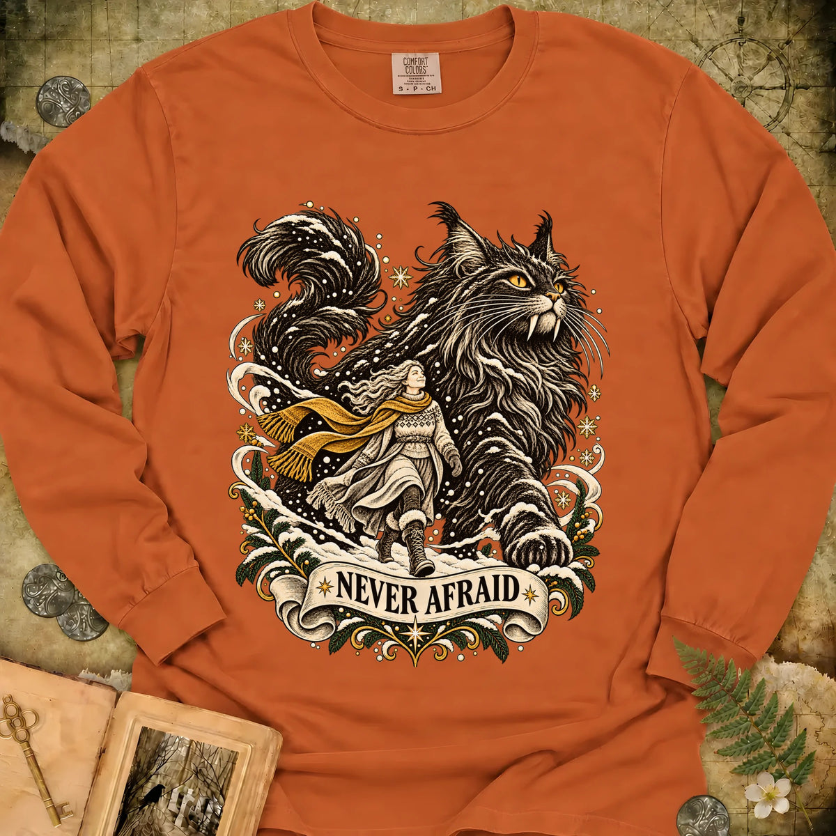 Never Afraid Long Sleeve T-Shirt - Yam