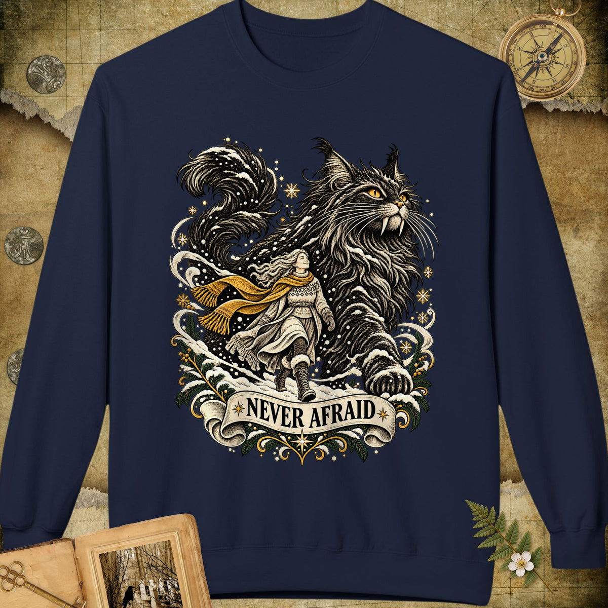 Never Afraid Sweatshirt - Navy