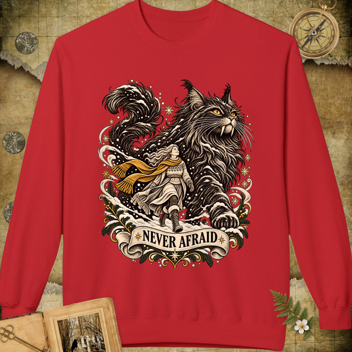 Never Afraid Sweatshirt - Red