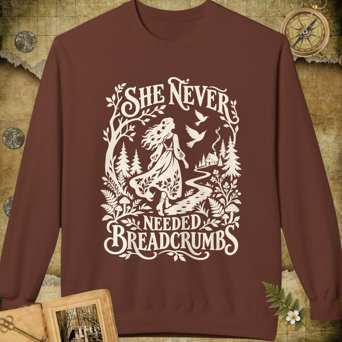 Never Needed Breadcrumbs Sweatshirt - Cocoa