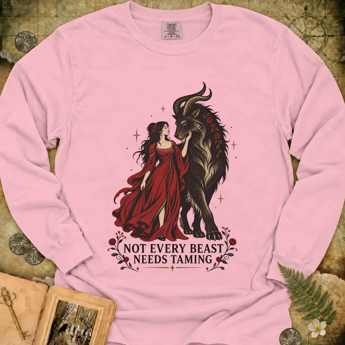 Not Every Beast Long Sleeve T-Shirt - Blossom