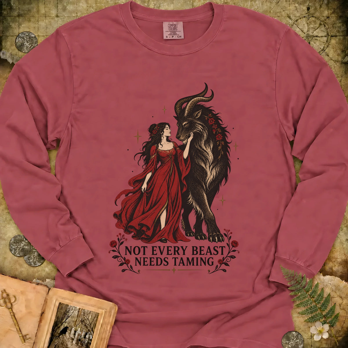 Not Every Beast Long Sleeve T-Shirt - Brick