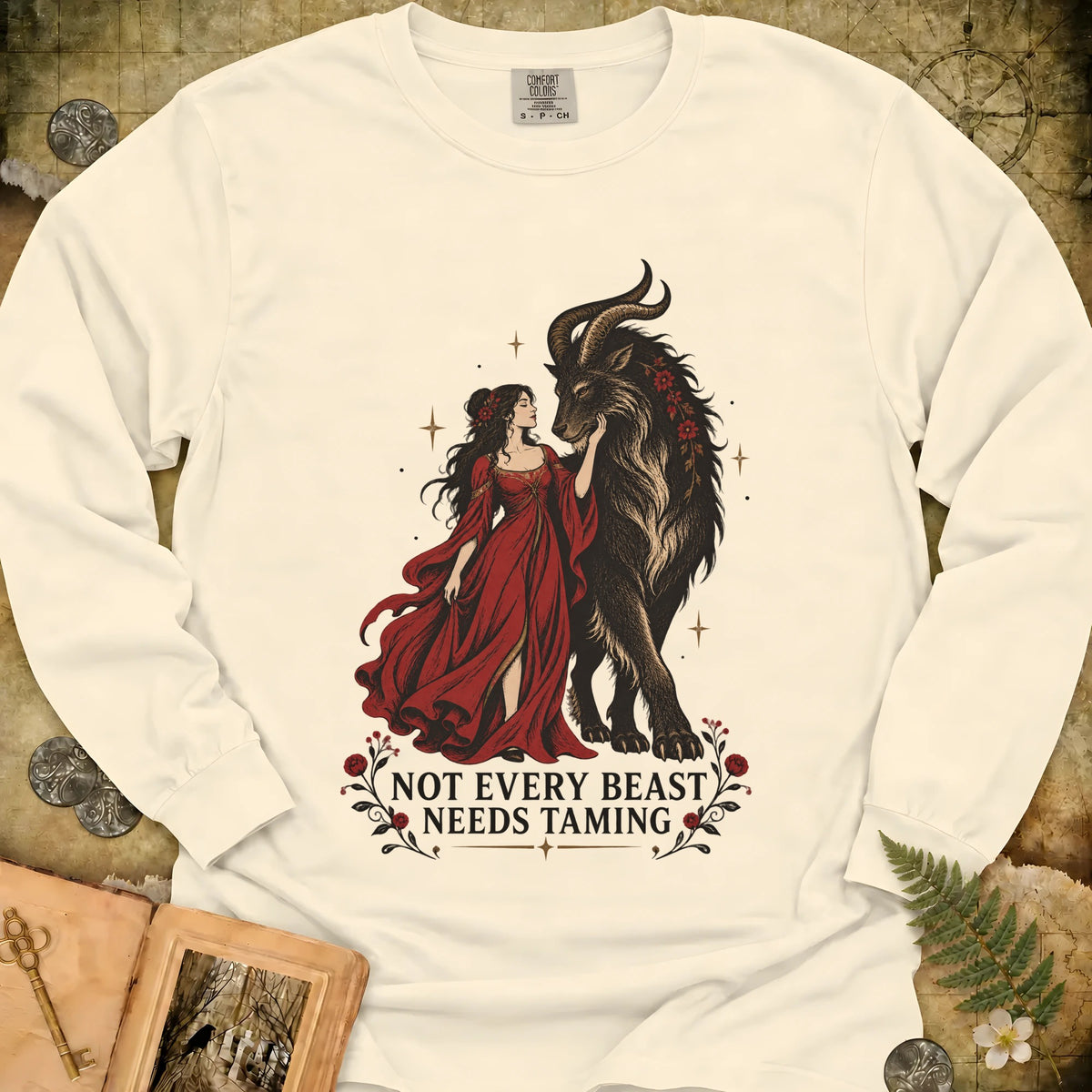 Not Every Beast Long Sleeve T-Shirt - Ivory