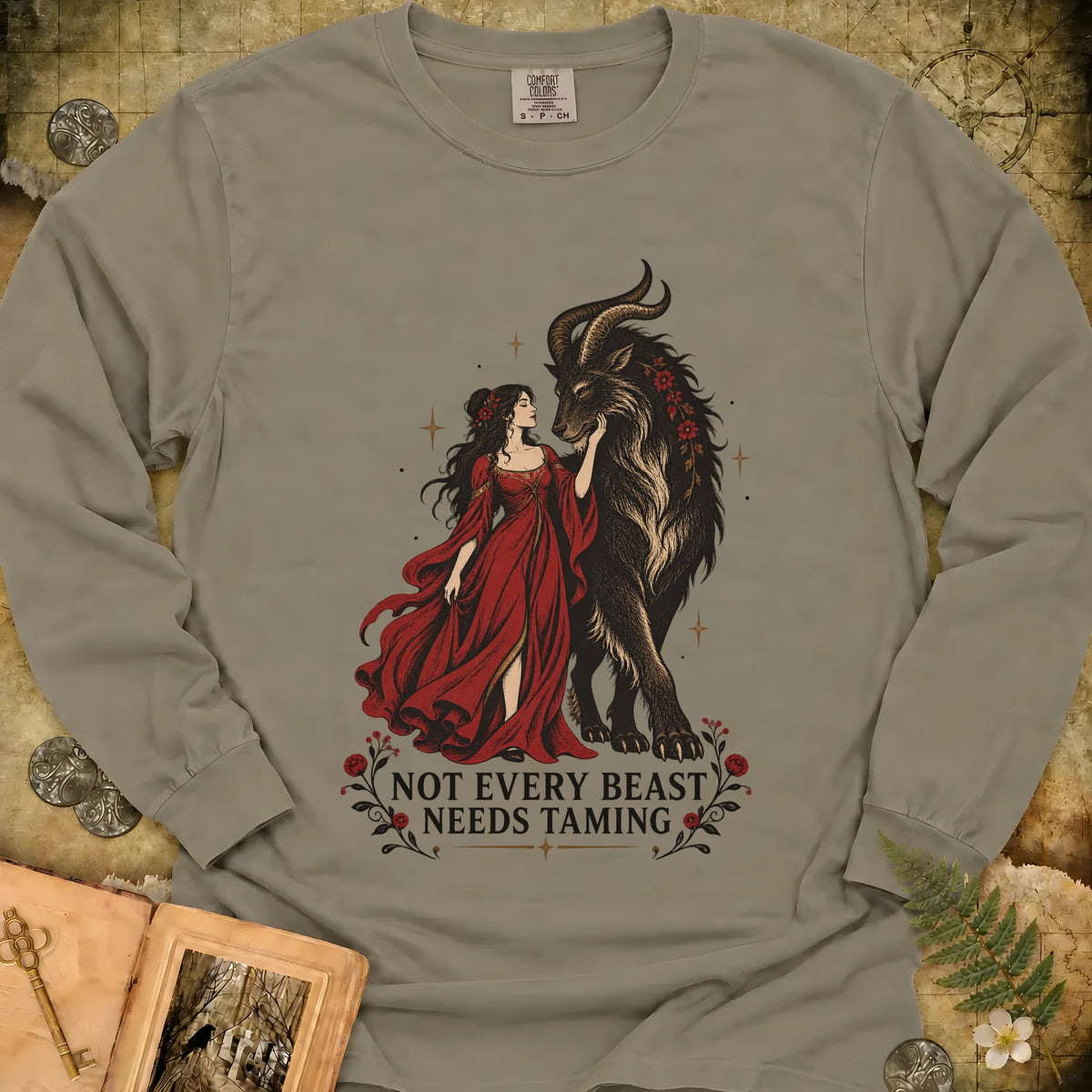 Not Every Beast Long Sleeve T-Shirt - Sandstone