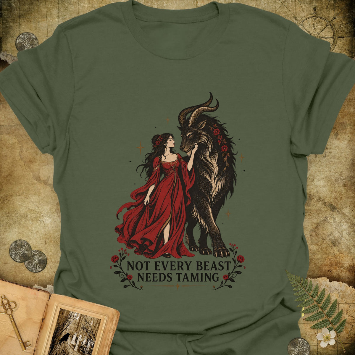 Not Every Beast T-Shirt - Military Green