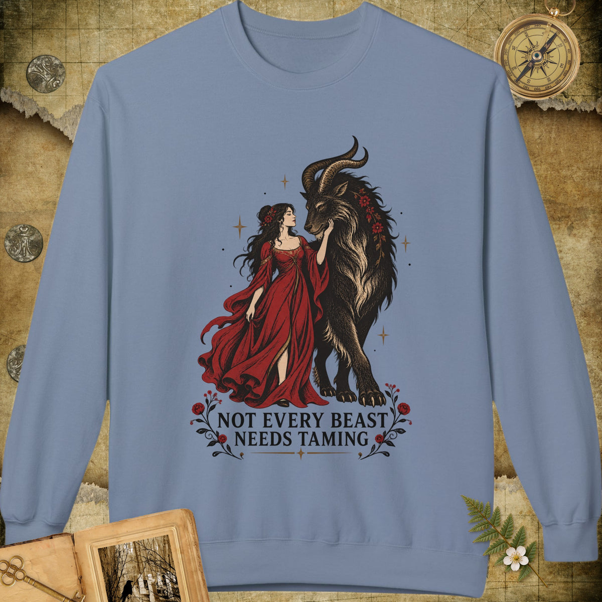 Not Every Beast Sweatshirt - Stone Blue