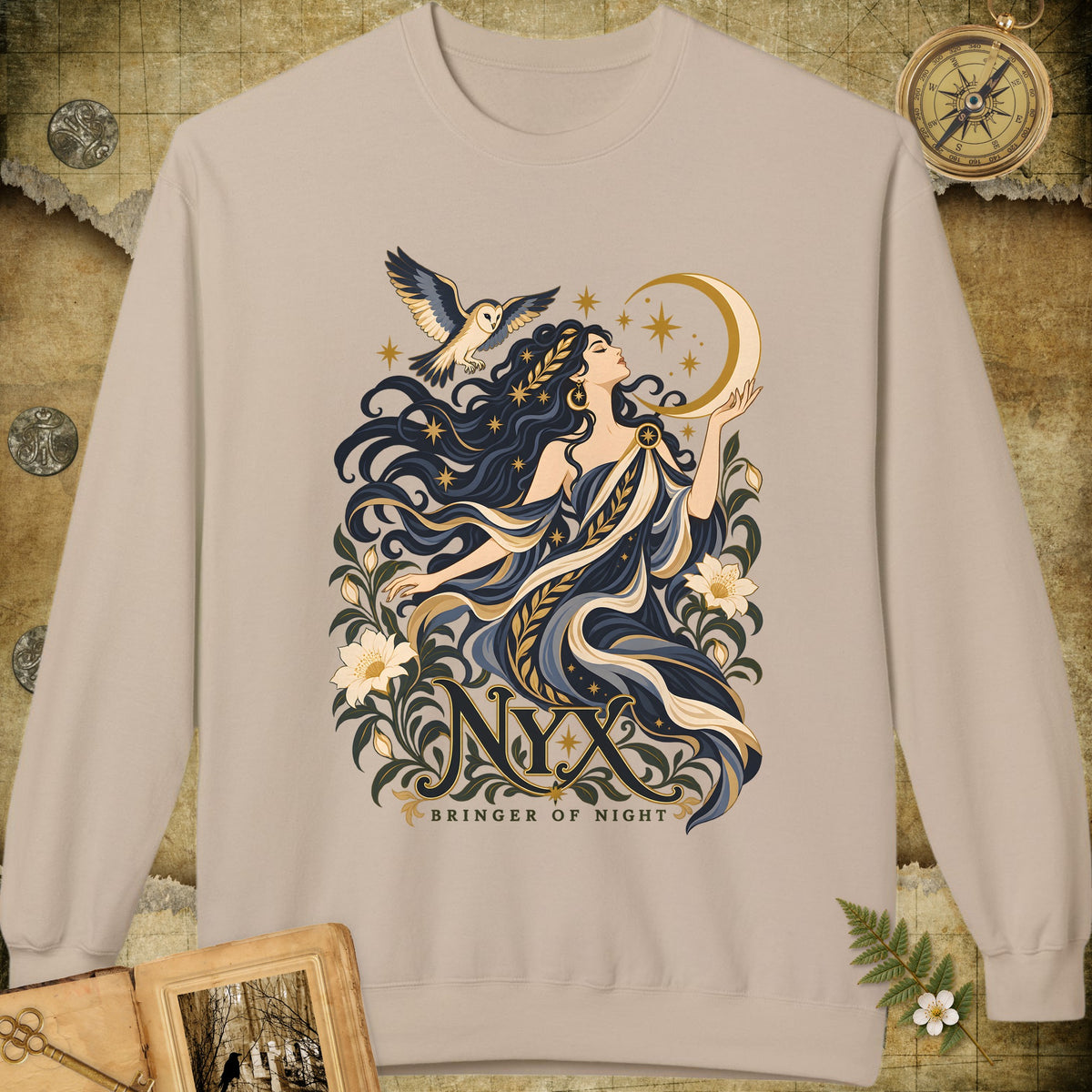 Nyx - Bringer Of Night Sweatshirt - Sand