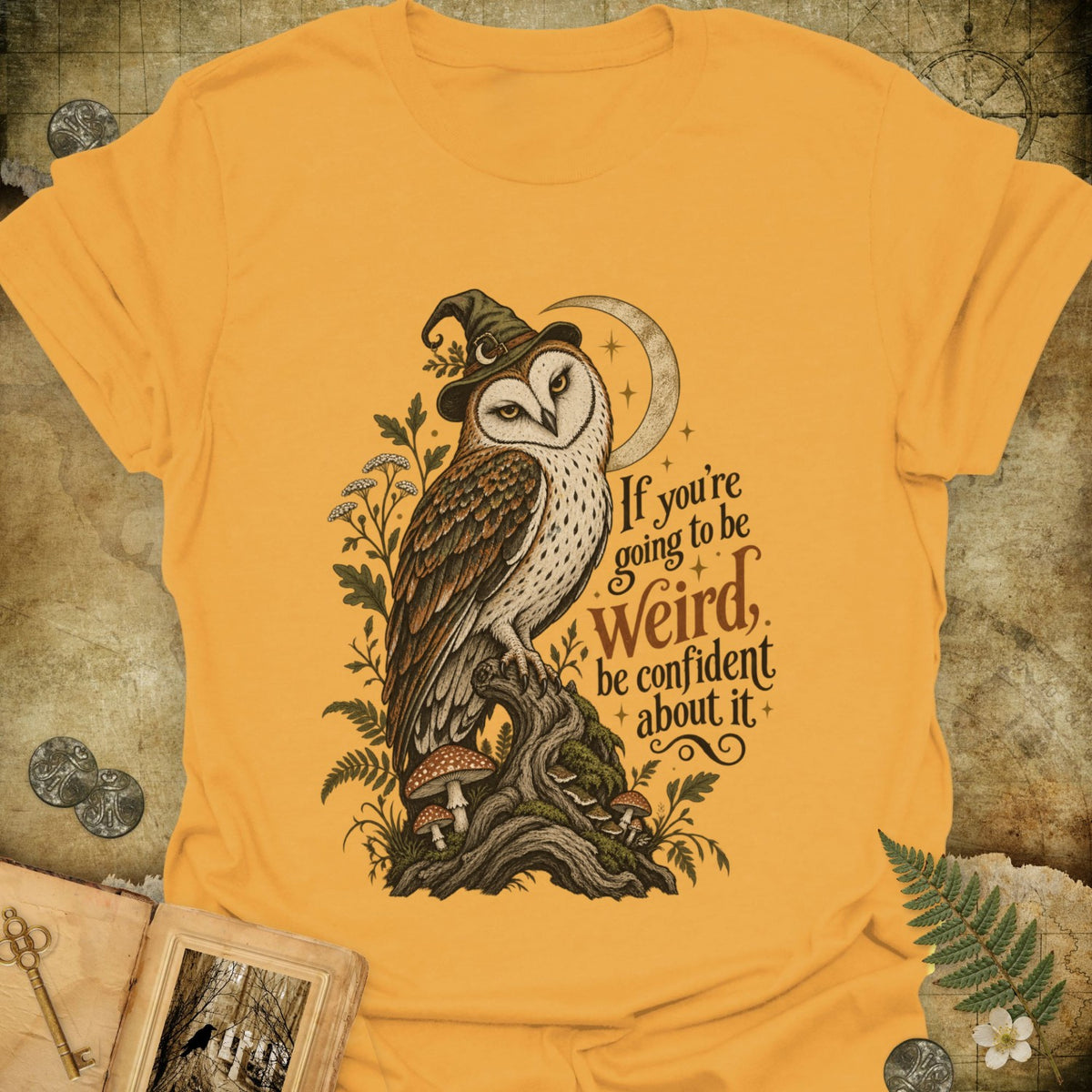 TLWIF Studio | Gold | Be Weird T-Shirt