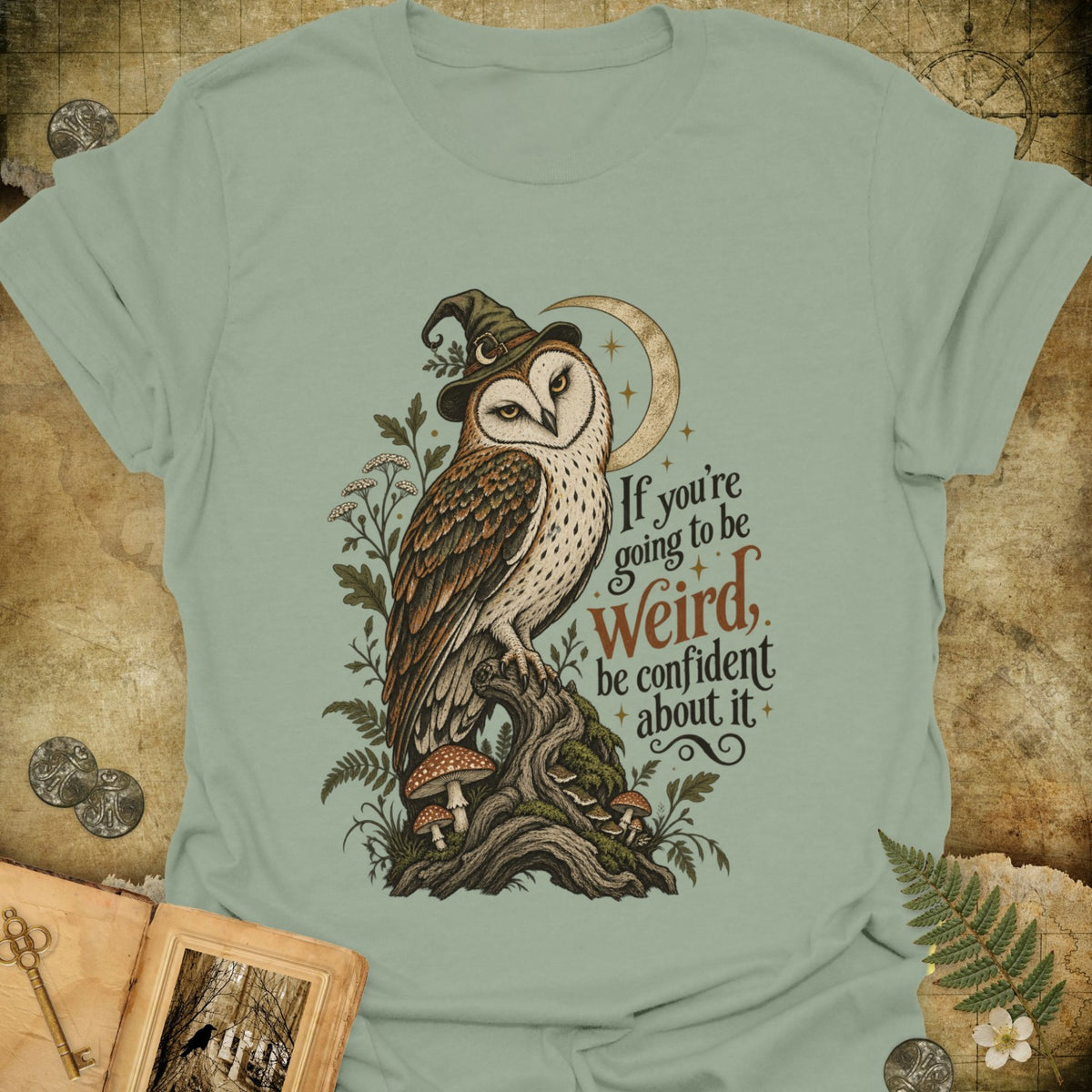 TLWIF Studio | Sage | Be Weird T-Shirt