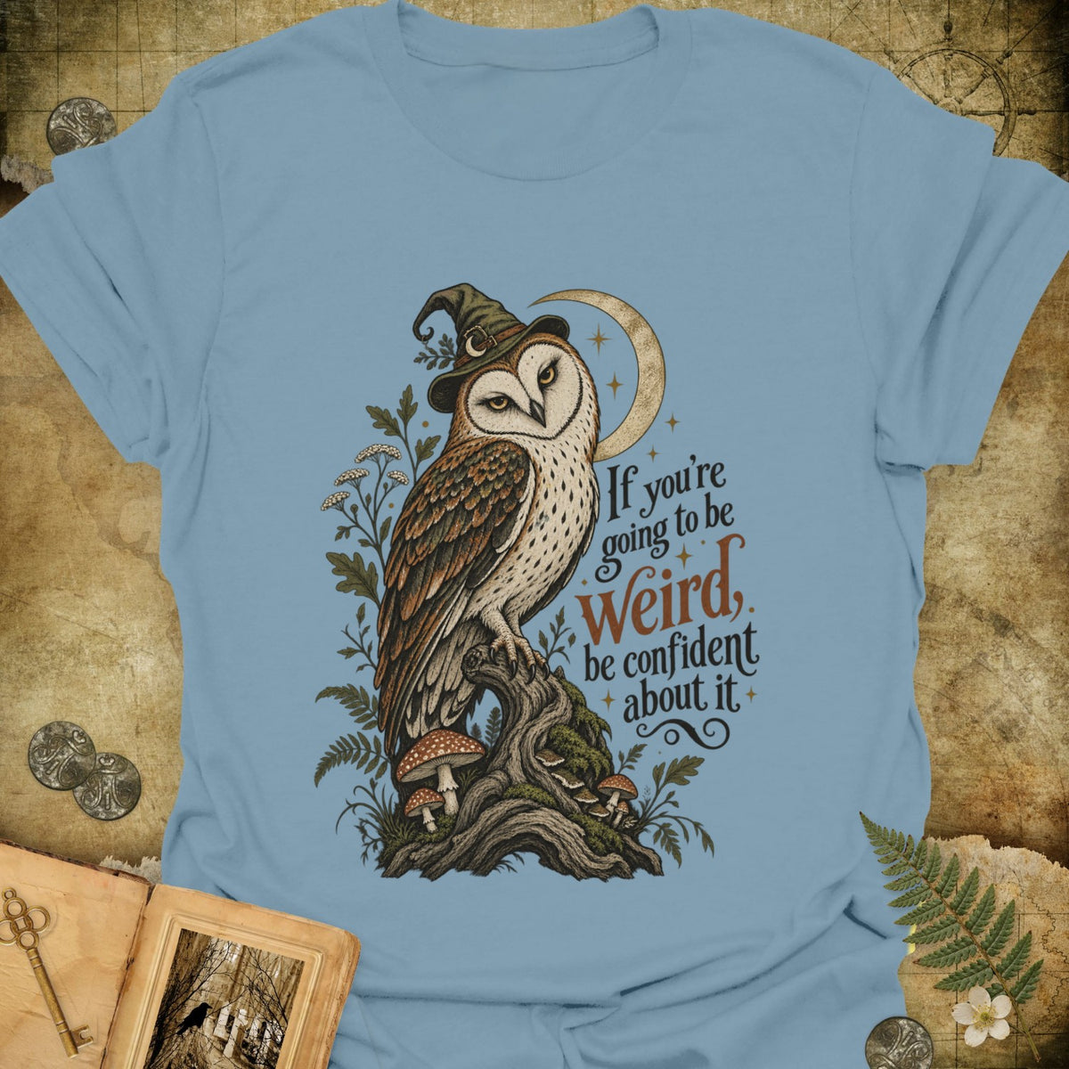 TLWIF Studio | Stone Blue | Be Weird T-Shirt
