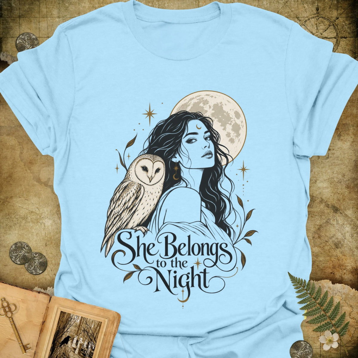 TLWIF Studio | Light Blue | She Belongs to the Night T-Shirt