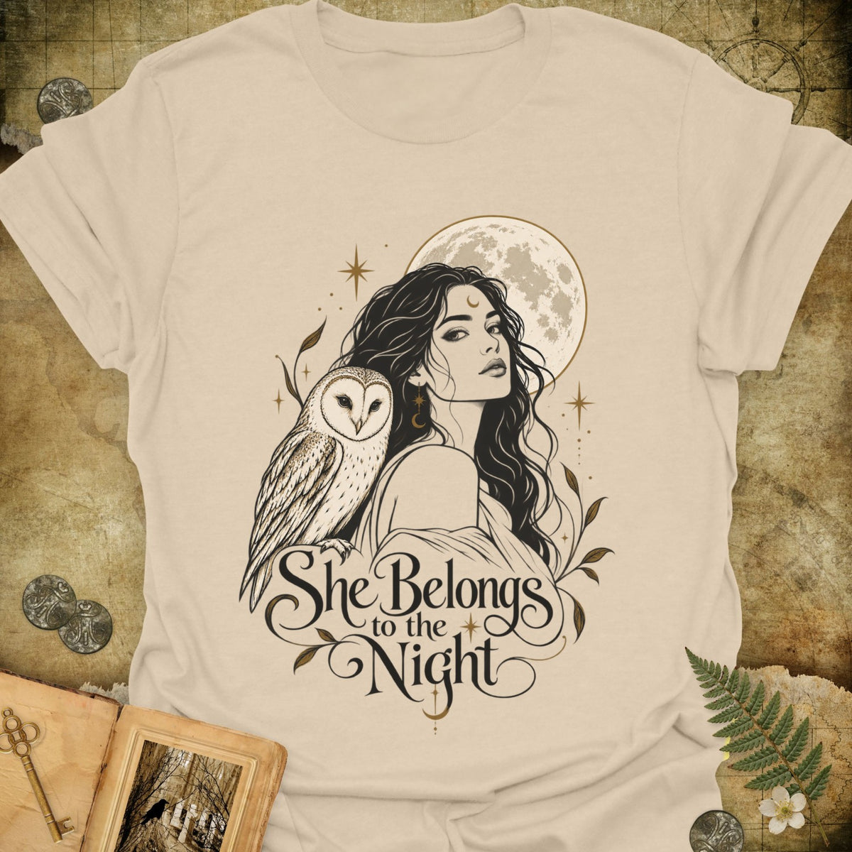 TLWIF Studio | Sand | She Belongs to the Night T-Shirt