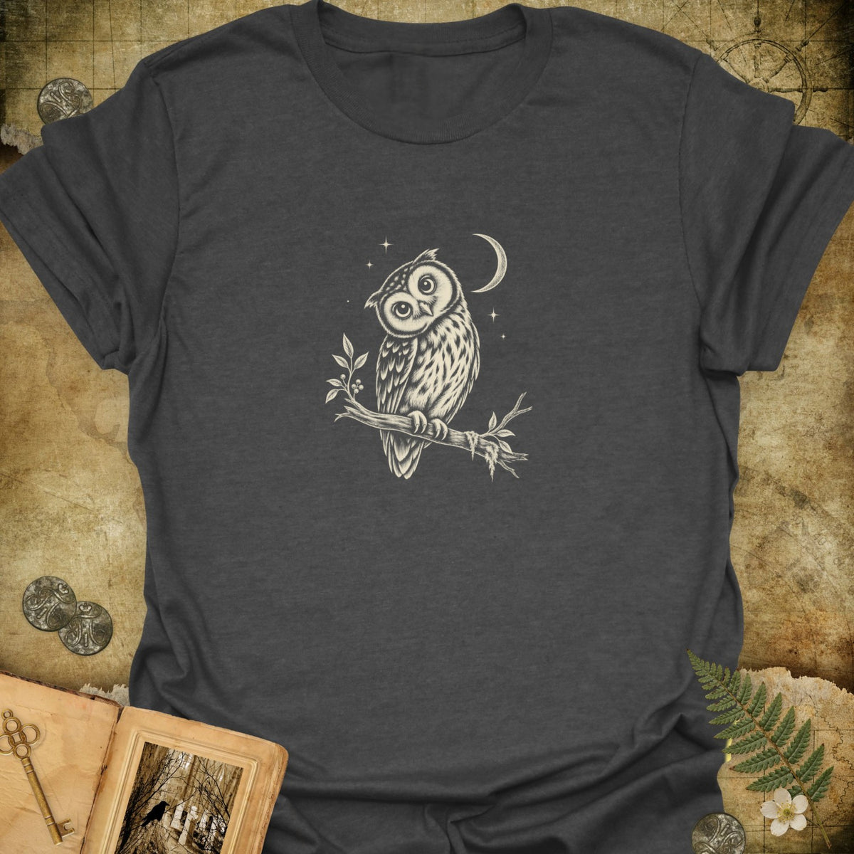 TLWIF Studio | Dark Heather | The Owl T-Shirt