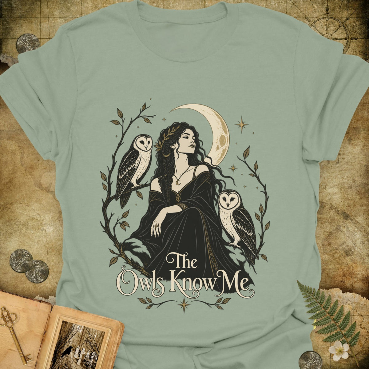 TLWIF Studio | Sage | The Owls Know Me T-Shirt