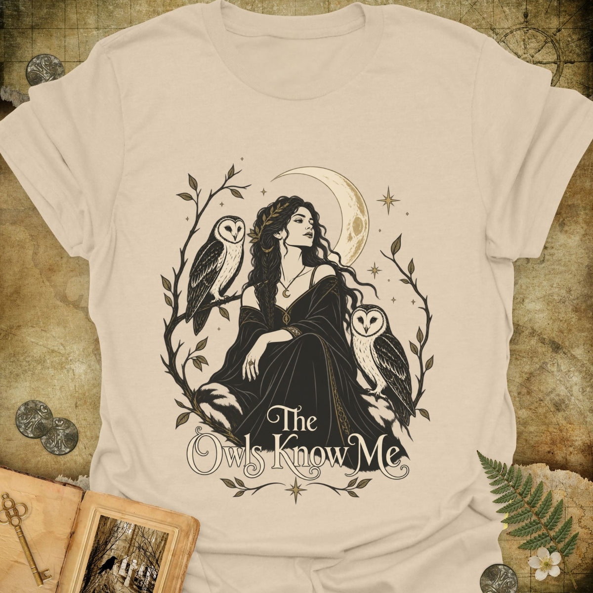 TLWIF Studio | Sand | The Owls Know Me T-Shirt