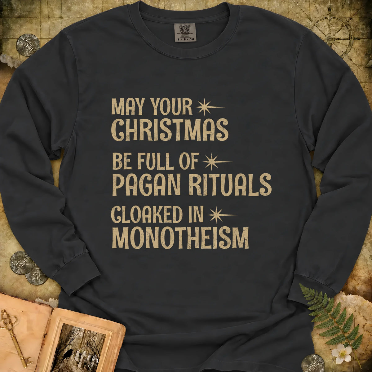 Pagan Christmas Long Sleeve T-Shirt - Black