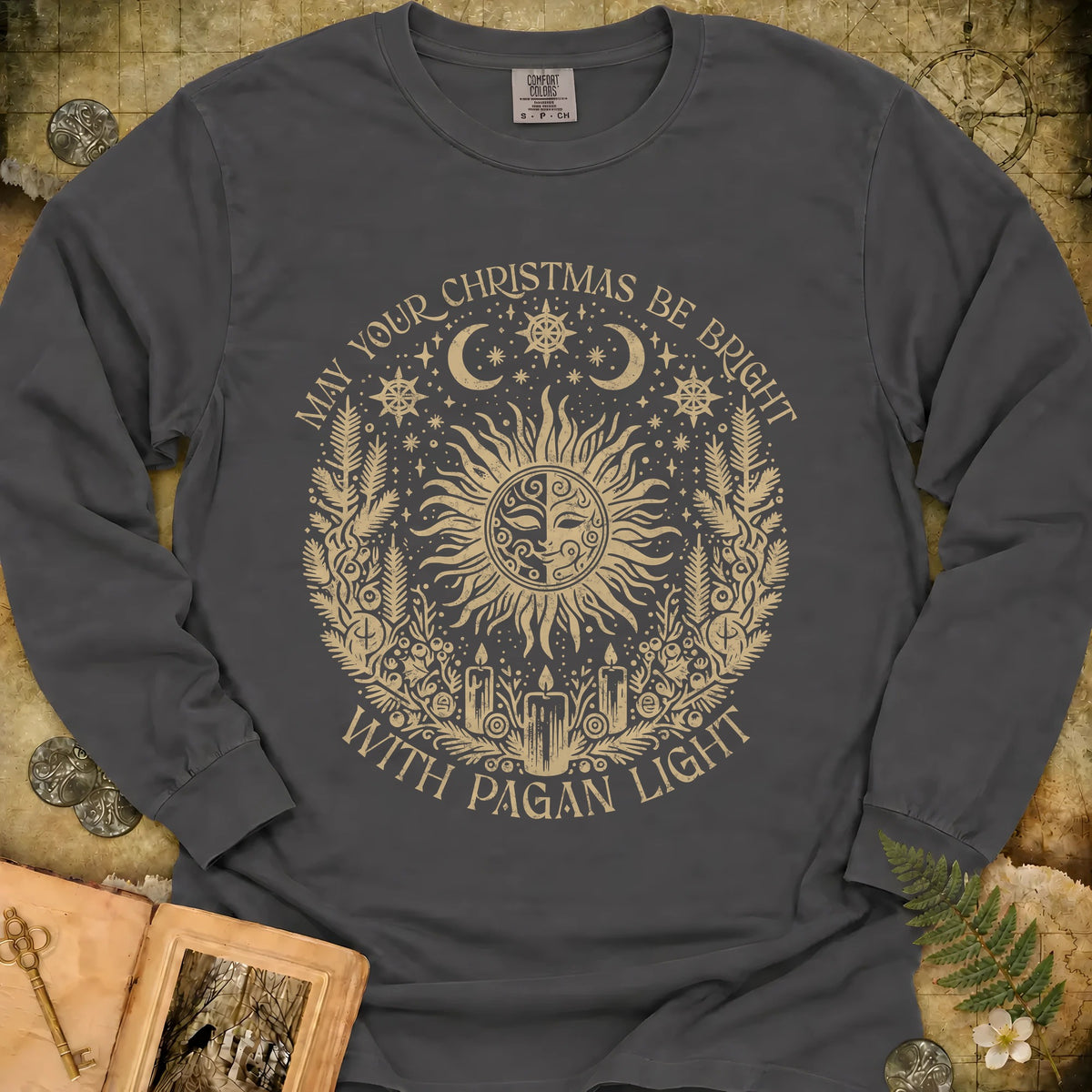 Pagan Light Long Sleeve T-Shirt - Pepper