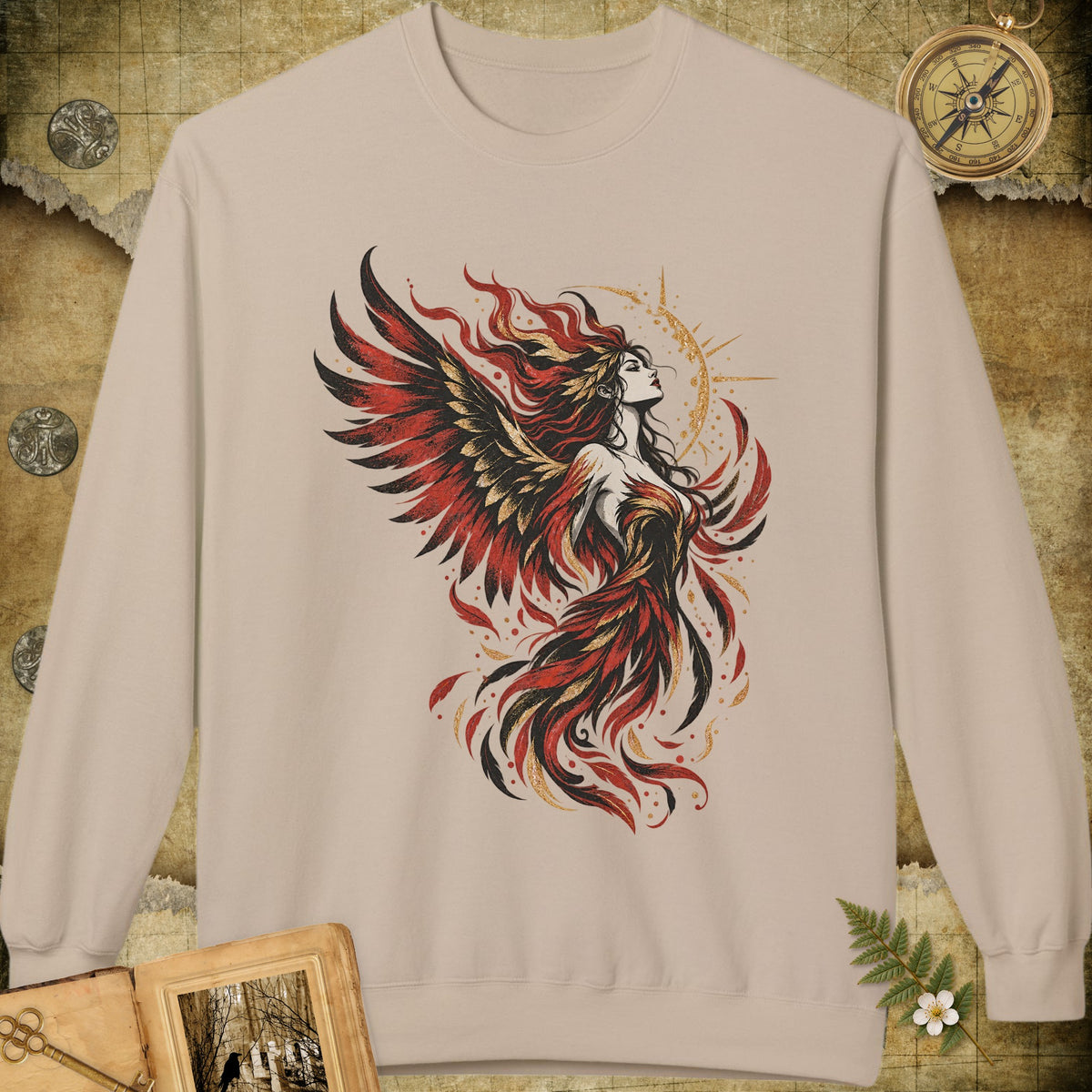 Phoenix Goddess Sweatshirt - Sand