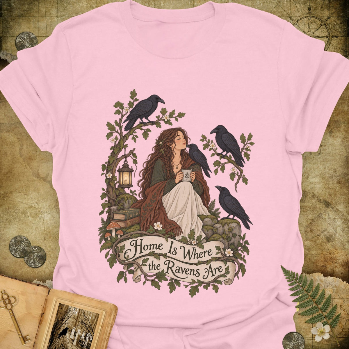 TLWIF Studio | Light Pink | Where The Ravens Are T-Shirt