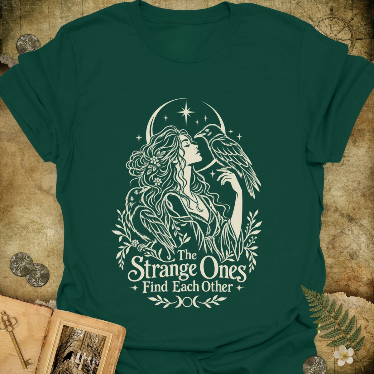TLWIF Studio | Forest Green | The Strange Ones T-Shirt