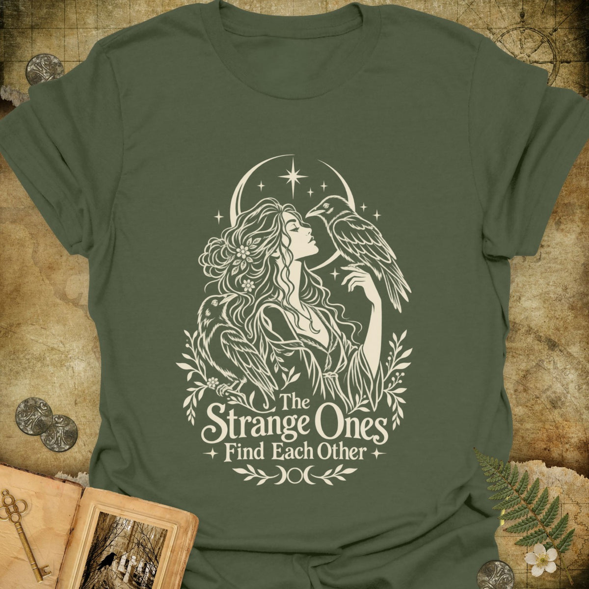 TLWIF Studio | Military Green | The Strange Ones T-Shirt