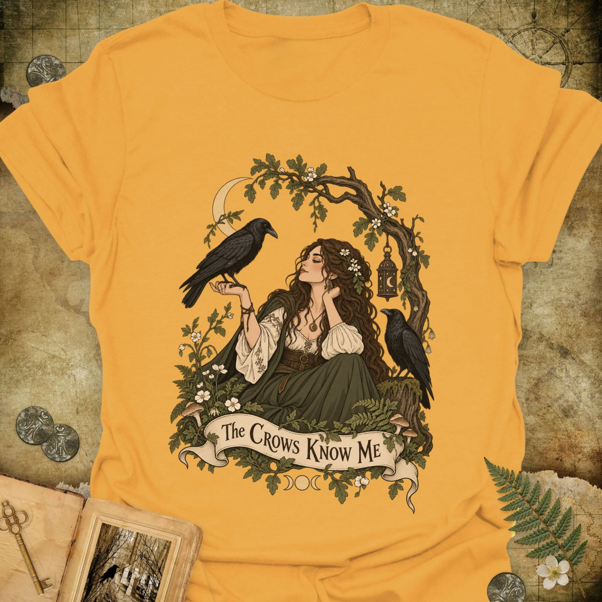 TLWIF Studio | Gold | The Crows Know Me T-Shirt