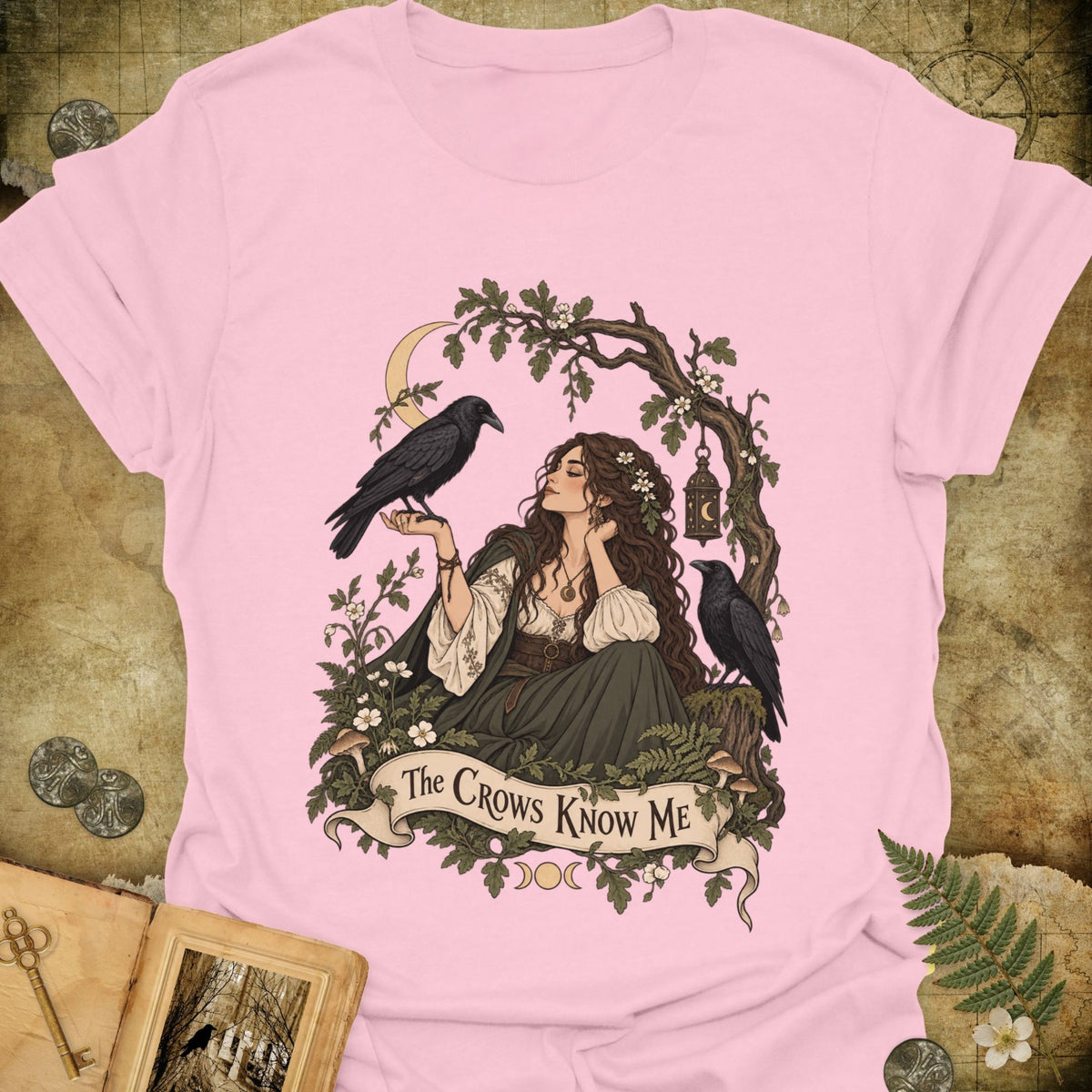 TLWIF Studio | Light Pink | The Crows Know Me T-Shirt