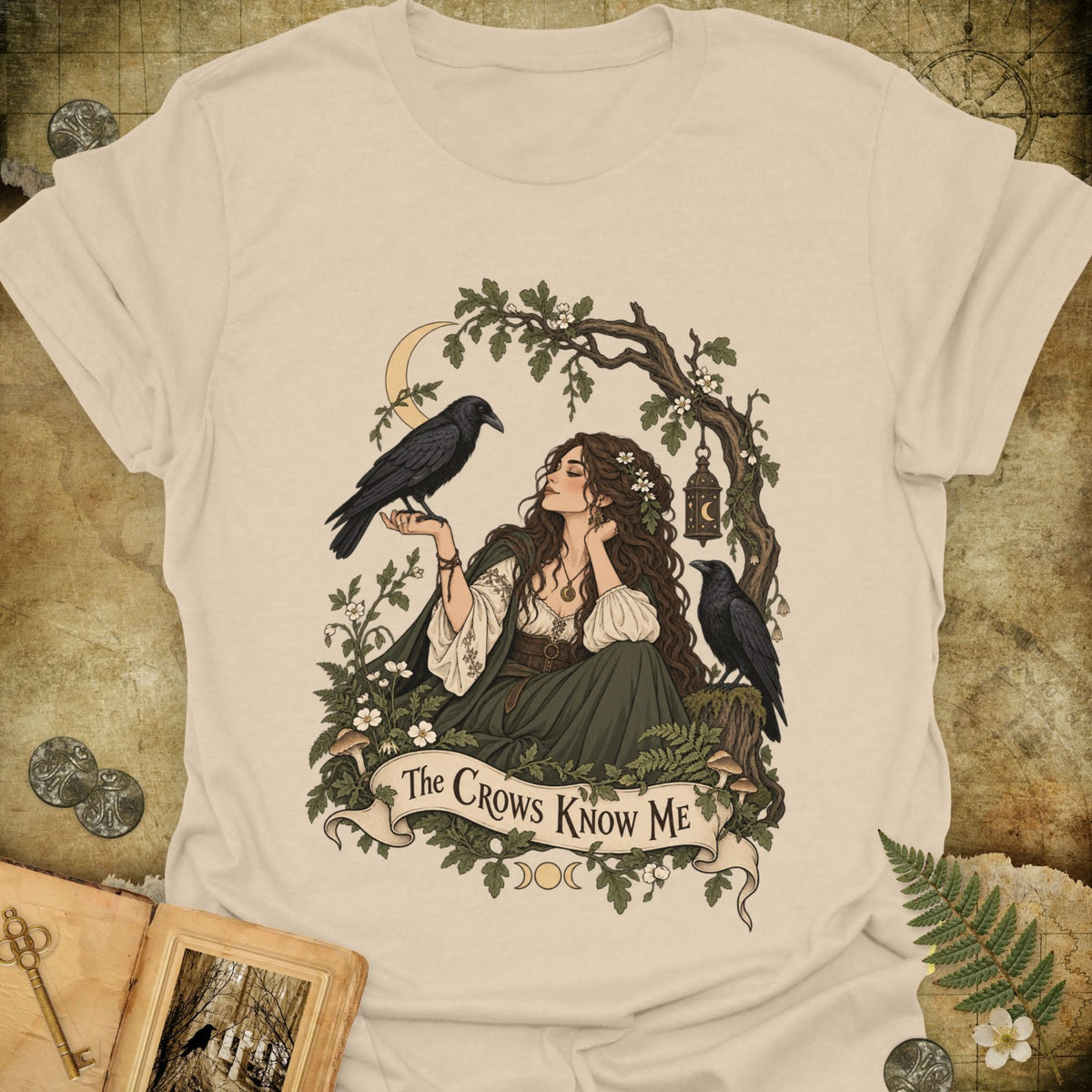 TLWIF Studio | Sand | The Crows Know Me T-Shirt